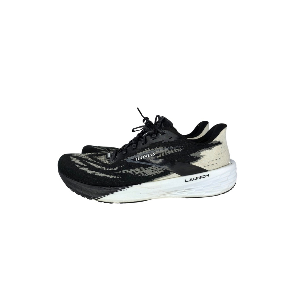 Brooks Launch 11 Running Shoes Mens 12 Medium D Black White Athletic Sneakers
